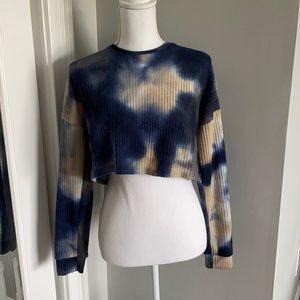 Waffle Knit Crop Long Sleeve